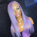 40inch 13x6 Purple Lace Front Human Hair Wig Brazilian 200% Density