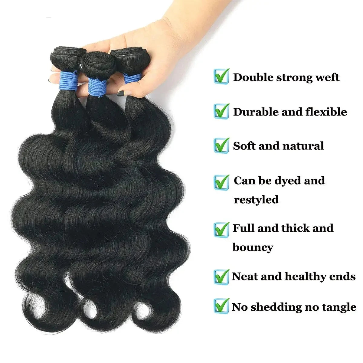 22 22 22 22 Inch 100% Human Hair Bundles Body Wave