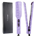 Rhinestone Flat Iron Titanium Hair Straightener Dual Voltage Iron