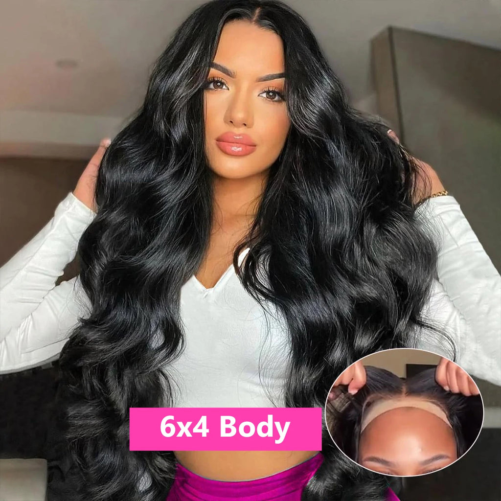 6x4 22inch Glueless Wig Ready To Wear Brazilian Lace Frontal Wig